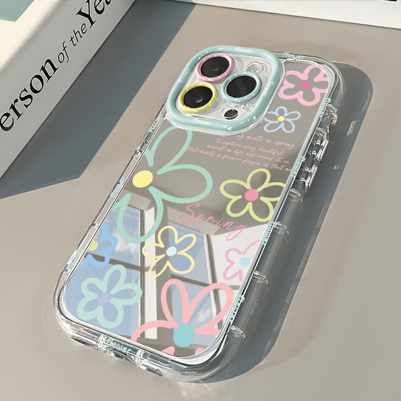 Phone Cases Pinterest - Dopamine Colorful Line Flower Pattern Phone