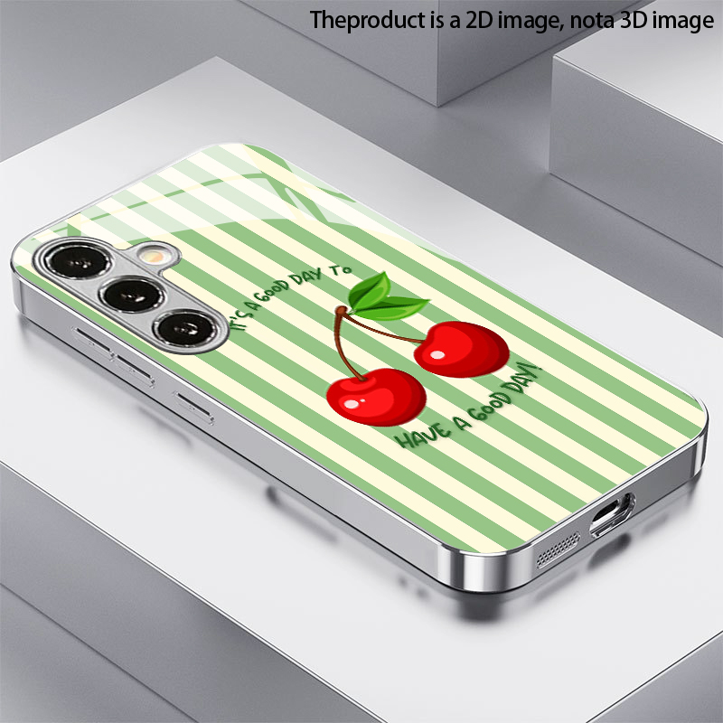 Phone Cases Cherry - Cherry Stripe Pattern 2D Phone Case