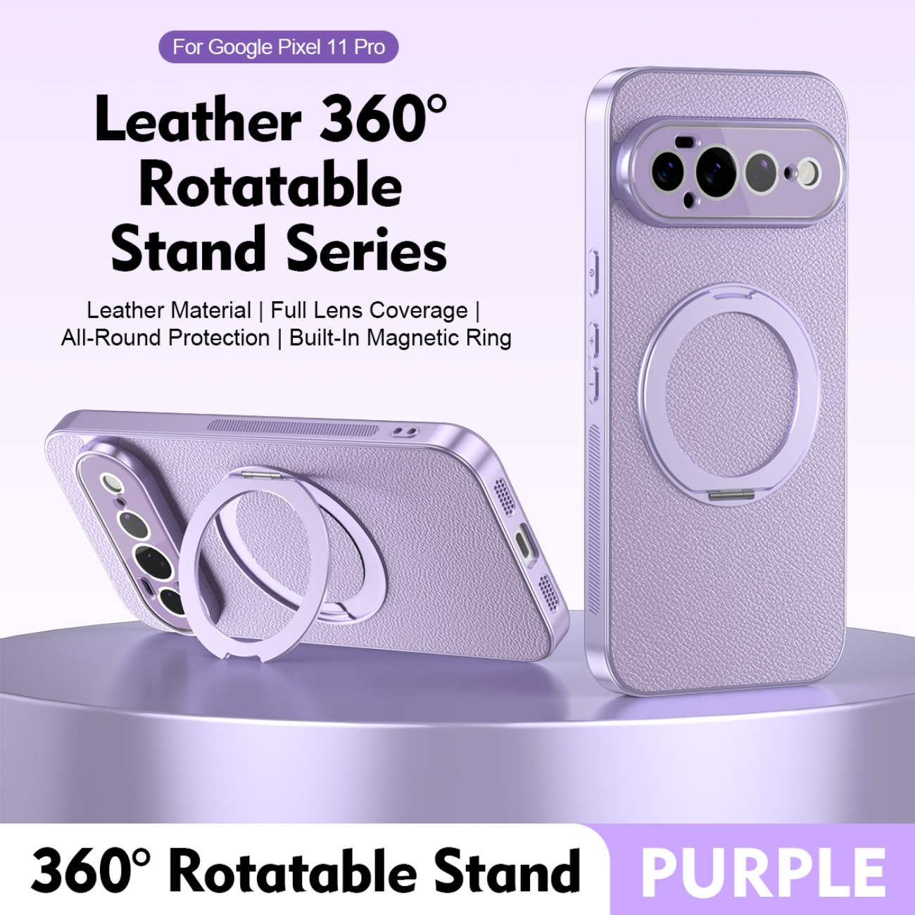 Ring Stand Case - Ring Stand for Magsafe Magnetic Leather