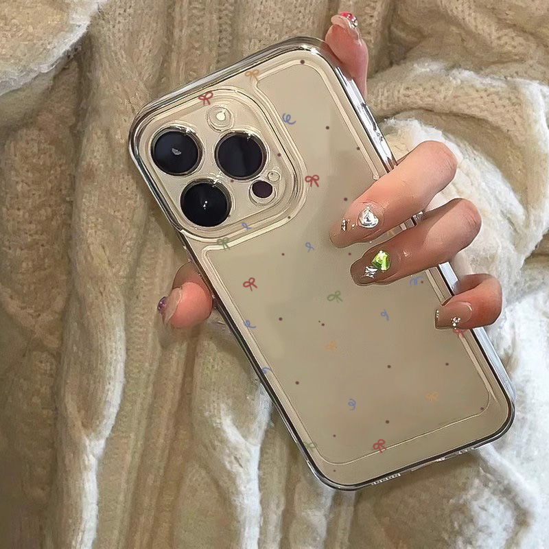 Phone Cases Pinterest - Colorful Small Bow Transparent Phone Case