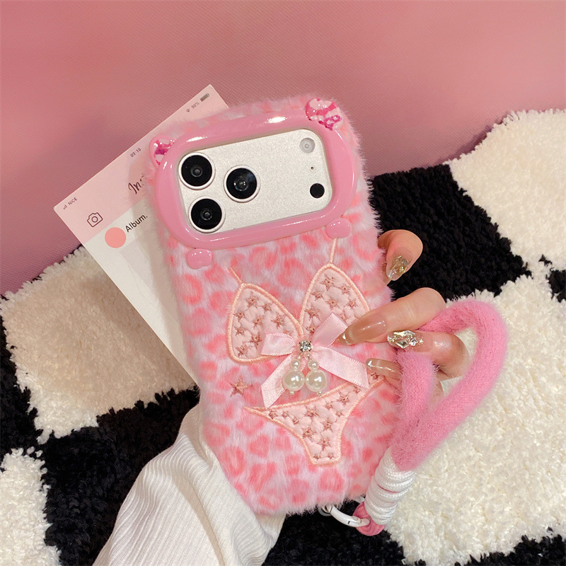 Phone Cases For Iphone 16 - Luxury Leopard Print Bikini Pattern Plush
