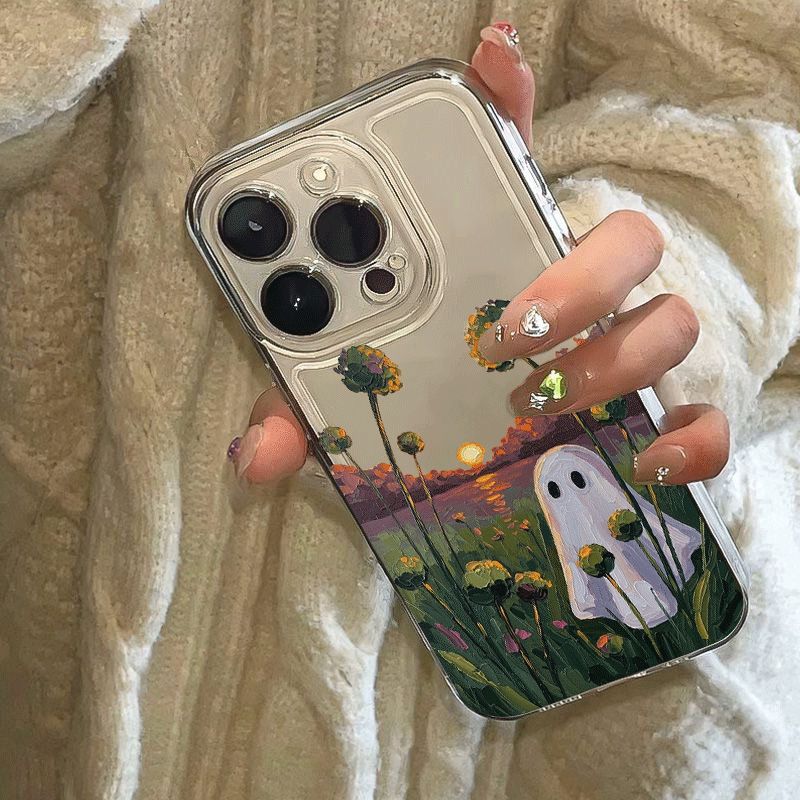 Phone Cases Funny - Funny Cute Ghost Pattern Phone Case