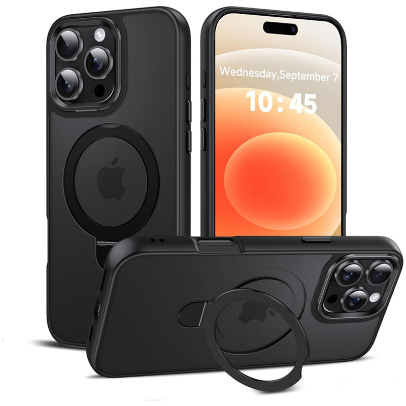 Ring Stand Case - Metal Ring Stand Magnetic Case for