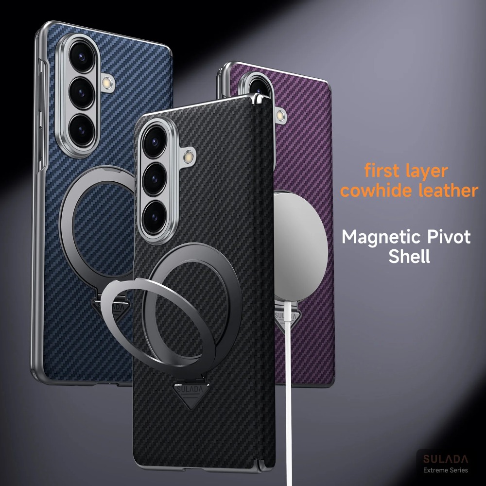 Ring Stand Case - Business Carbon Fibre Magnetic Ring Stand
