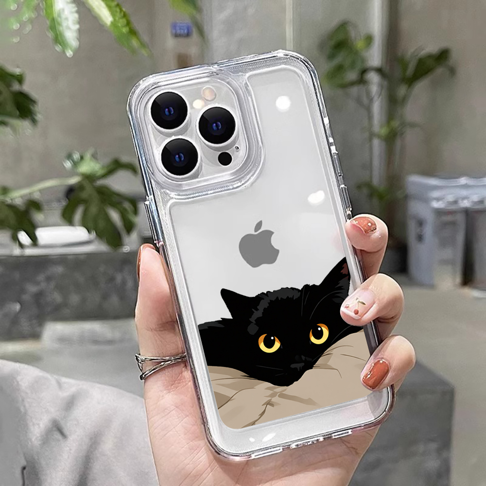 Black Cat Funny Couple Fashion - đánh giá và giá Phone Cases Funny