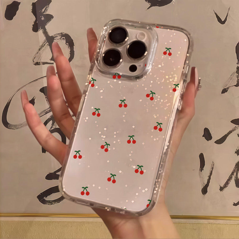 Simple cherry Flowers Clear Gl - đánh giá và giá Phone Cases Cherry