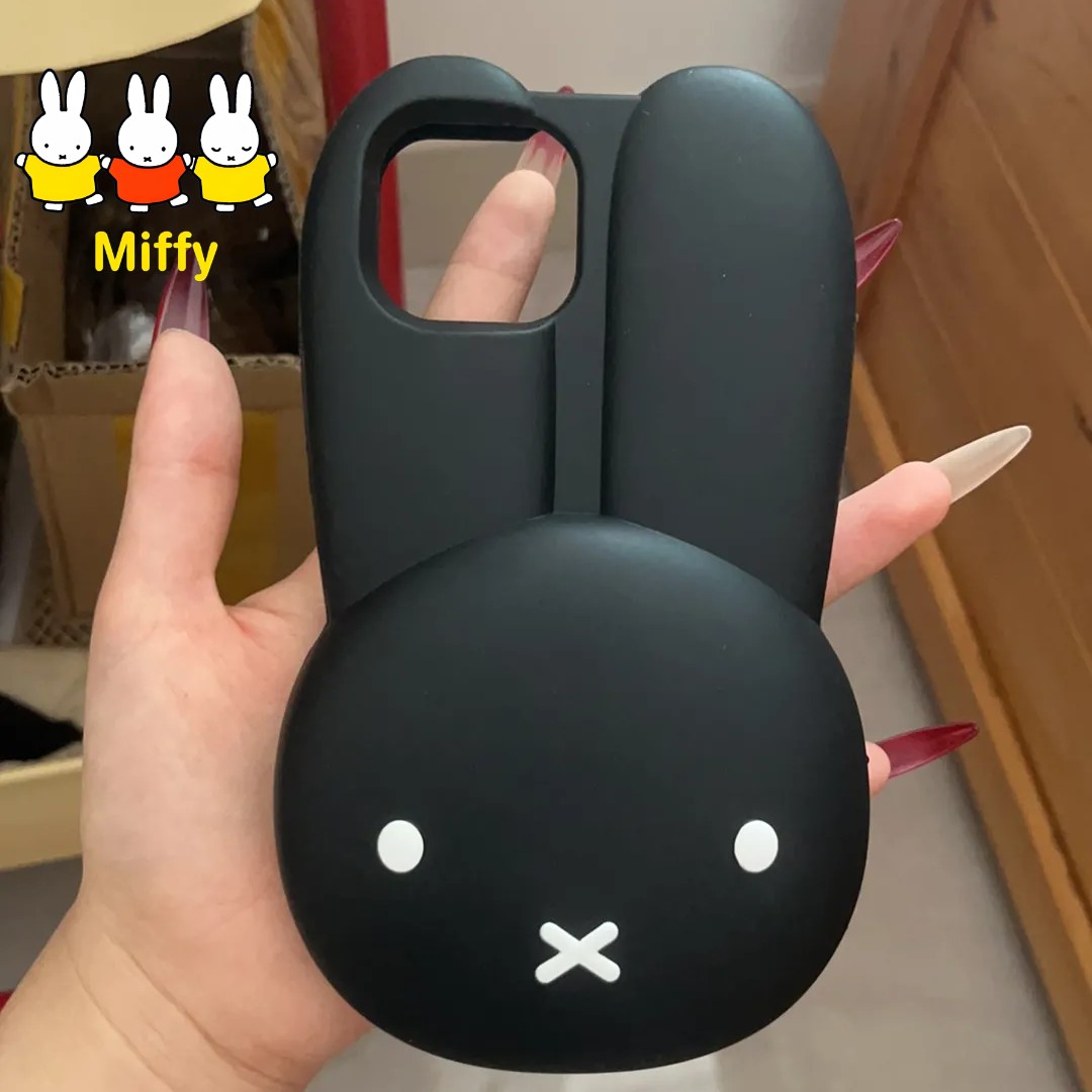 Miffy Rabbit Black Silicone Ph - đánh giá và giá Phone Cases Big W