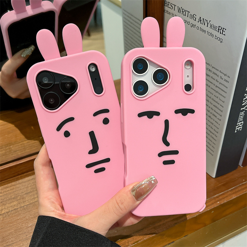 Kawaii 3D Funny Cartoon Pink E - đánh giá và giá Phone Cases Funny