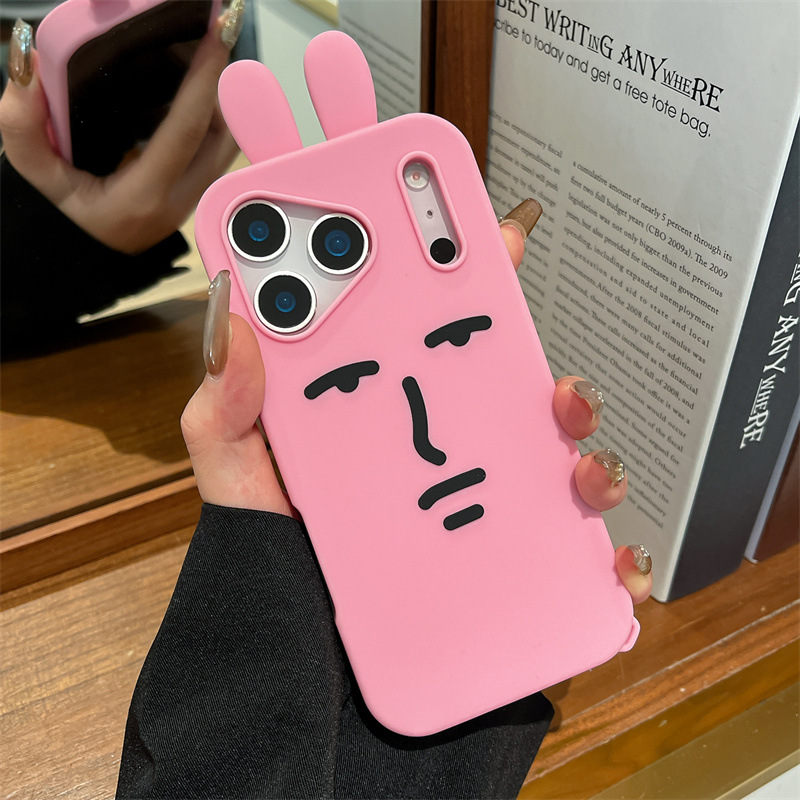 Kawaii 3D Funny Cartoon Pink E - đánh giá và giá Phone Cases Funny