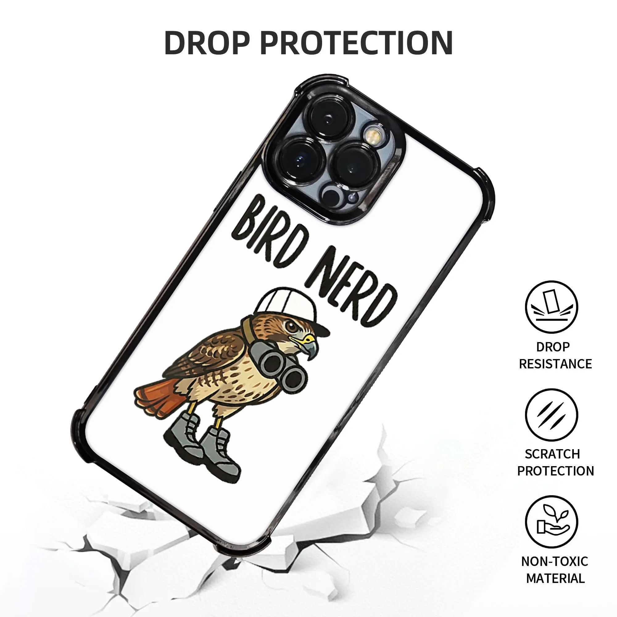 Funny Bird Nerd Watching Red T - đánh giá và giá Phone Cases Funny