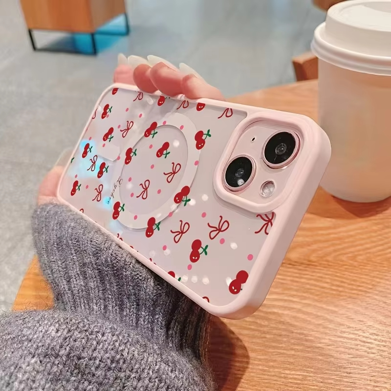Red Cherry Printed Magnetic Ph - đánh giá và giá Phone Cases Cherry