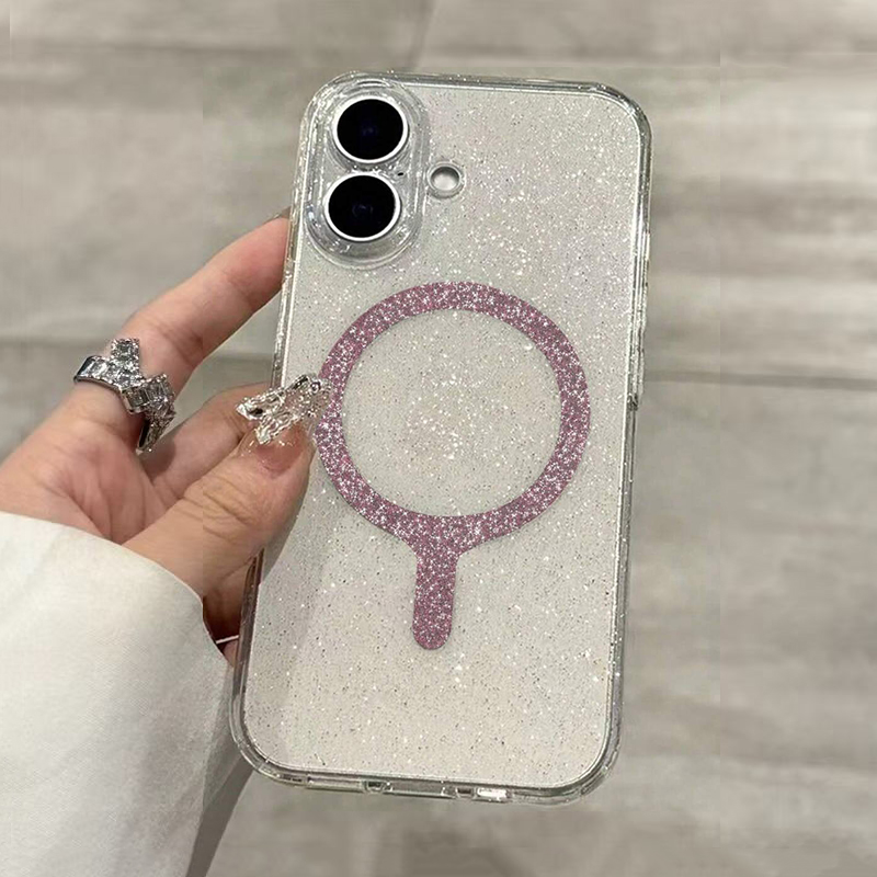 Transparent Magnetic Glitter P - đánh giá và giá Phone Cases Pinterest