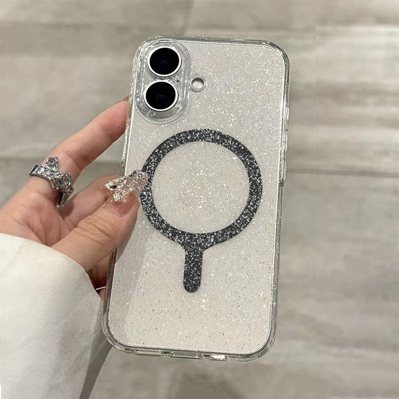 Transparent Magnetic Glitter P - đánh giá và giá Phone Cases Pinterest