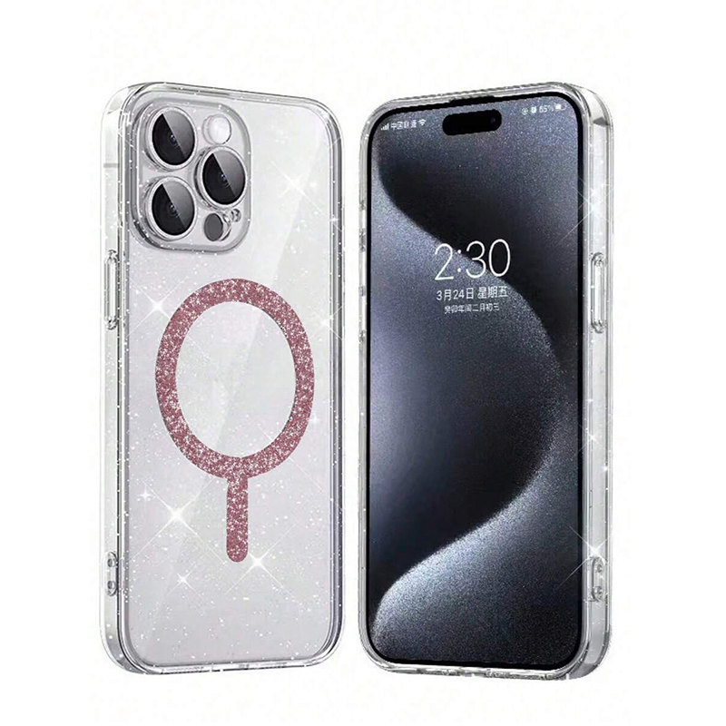 Transparent Magnetic Glitter P - đánh giá và giá Phone Cases Pinterest
