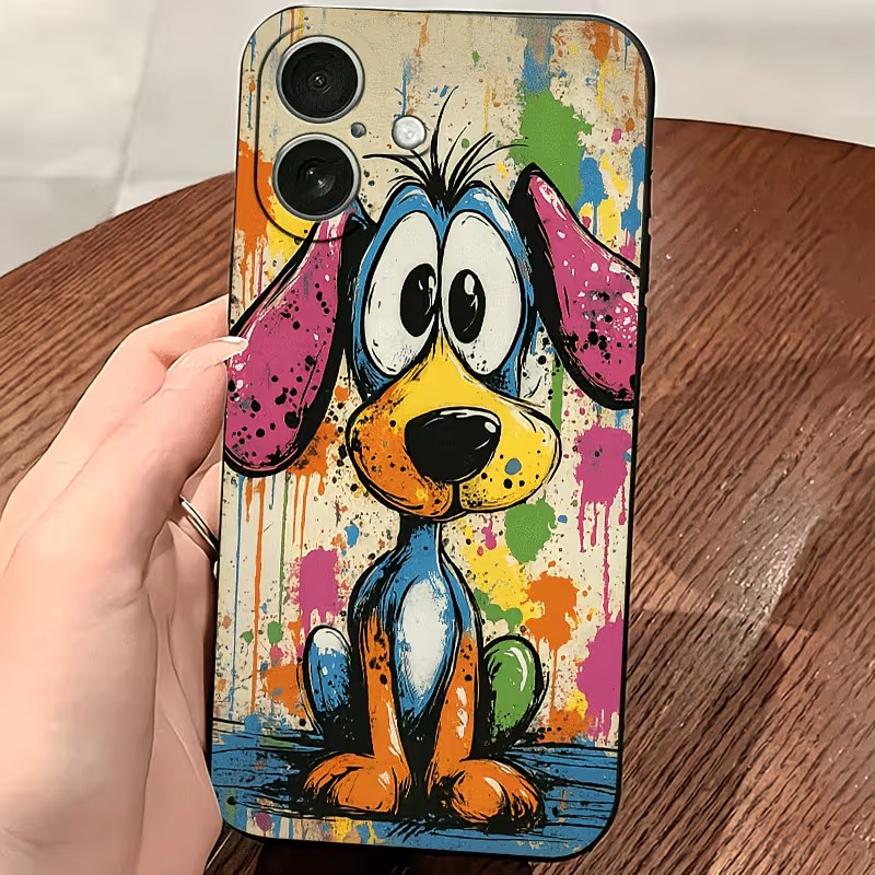Graffiti Colored Puppy TPU Pho - đánh giá và giá Apple Iphone 15
