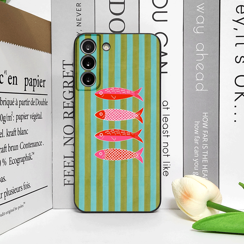 Cute Striped Pattern Sardines  - đánh giá và giá Phone Cases Funny
