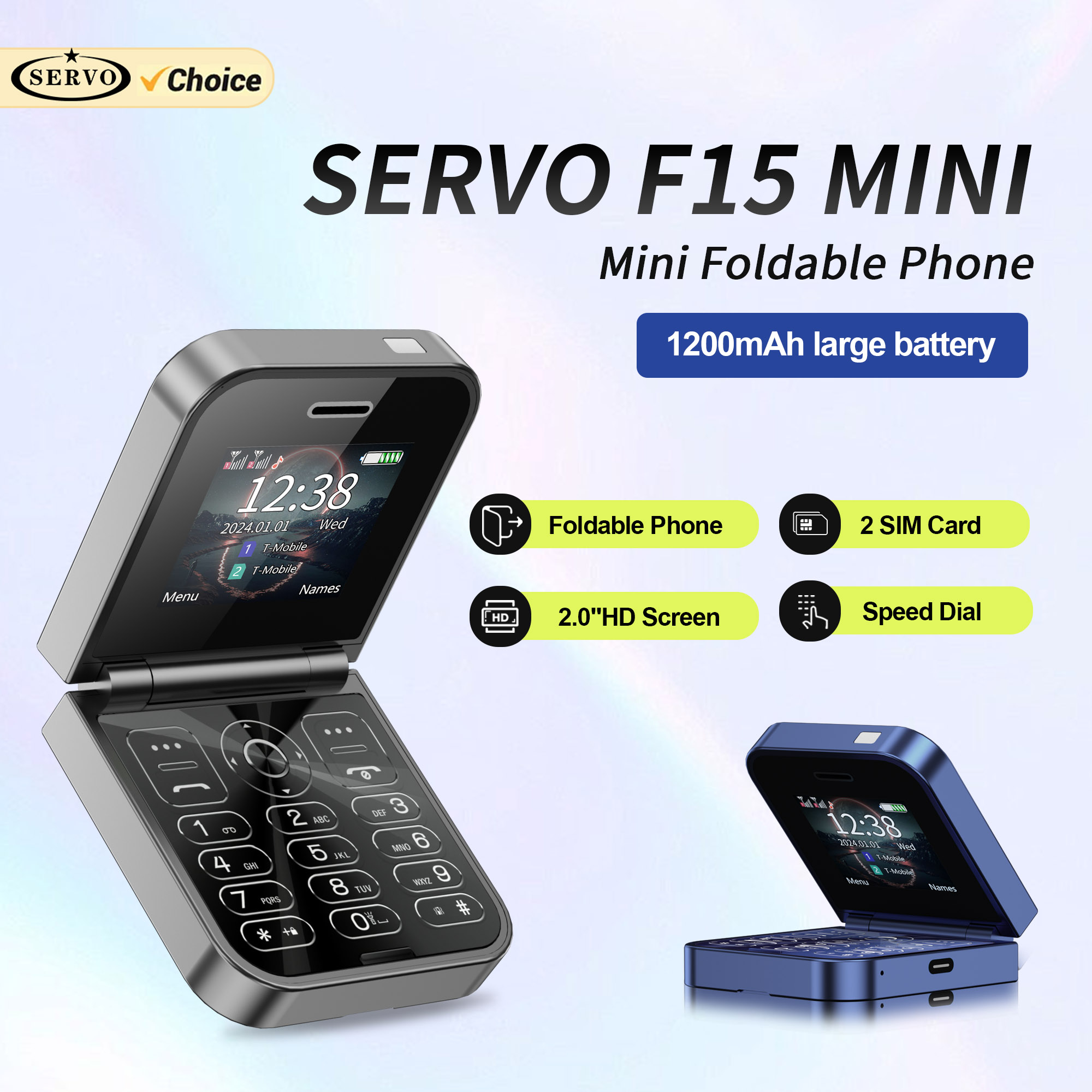 SERVO F15 Mini Small Flip Mobi - đánh giá và giá Phone Cases Verizon