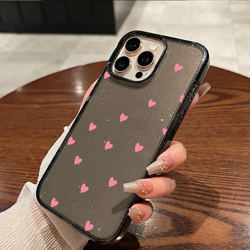 Polka Dot Heart Pattern Glitte - đánh giá và giá Phone Cases Pinterest