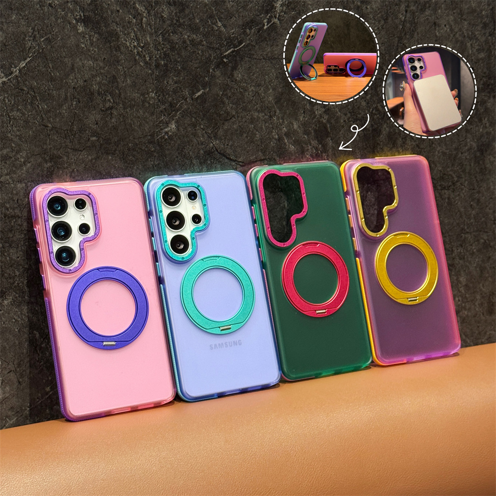 Contrasting Color 360 Rotating - đánh giá và giá Ring Stand Case