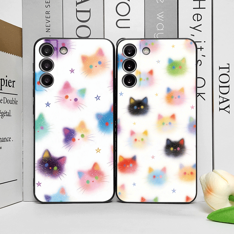 Funny Graffiti Colorful Cat He - đánh giá và giá Phone Cases Funny