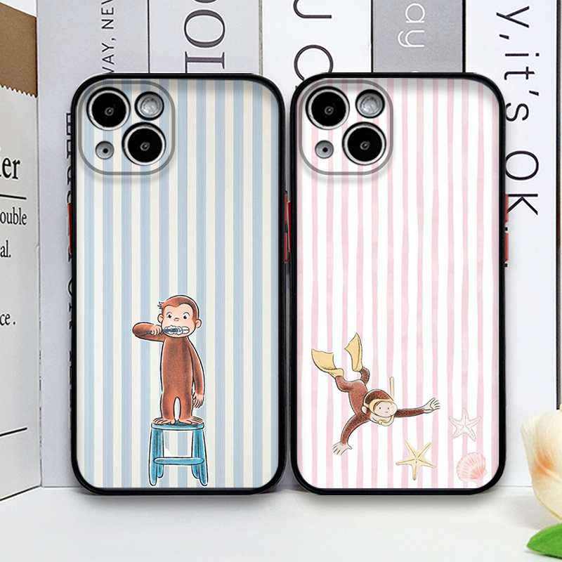 Cartoon Striped Monkey Holding - đánh giá và giá Phone Cases For Iphone 16